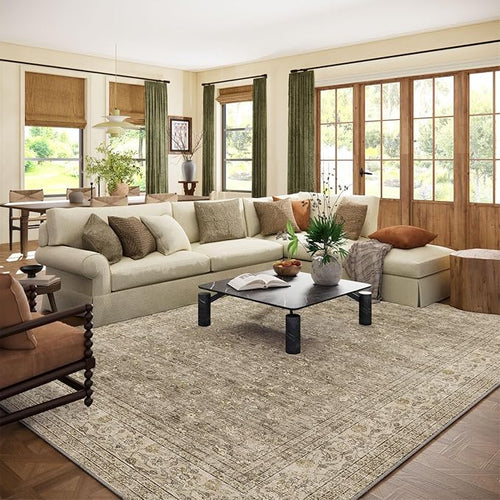 10x12 Large Rugs for Living Room: Area Rugs for Bedroom Vintage Stain Resistant by palohom