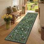 Yamaziot Washable Runner Rug 2x8 – Boho Non Slip Floral Hallway Runner Rug - Image 3