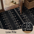 SERISSA 2x4 Rugs for Entryway, Washable Non-Slip Kitchen Runner Rug Small Black - Image 8