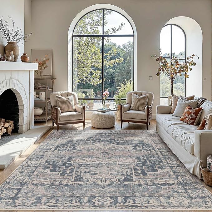 Rugxara 6x9 Area Rugs for Living Room Bedroom, Large Washable Rug, Non Slip & - Image 2
