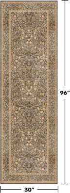 Brown 2'6" x 8' Runners for Hallways Non Slip, Extra Long Floor Runner for - Image 2