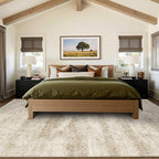 Latte&Fog 6x9 Area Rugs for Living Room, Large Vintage Beige Washable Rug - Image 4