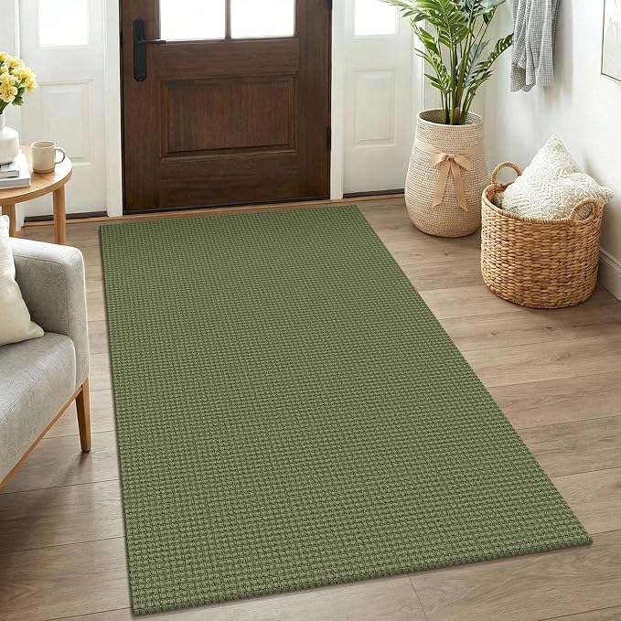 KOZYFLY Rugs for Entryway 3x5 ft Washable Area Rug Non Slip Rubber Backed Entry by KOZYFLY