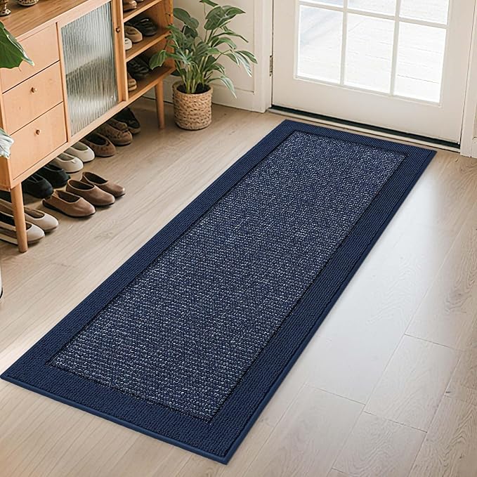 BEQHAUSE Indoor Door Mat 24" x 60", Dirt Trapper Door Mats Non-Slip Entryway by BEQHAUSE