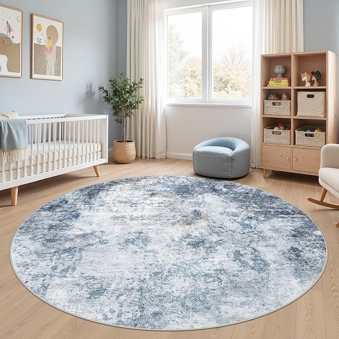 DMOYEST 8ft Round Area Rug for Living Room - Image 6