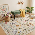 Unirea 3x5 Beige Cat Area Rug for Entryway Kitchen, Medium Washable Kids Rug - Image 8