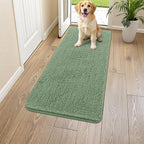 Smiry Dog Door Mat for Muddy Paws 47x24, Absorbent Dirt Trapper, Non-Slip by Smiry