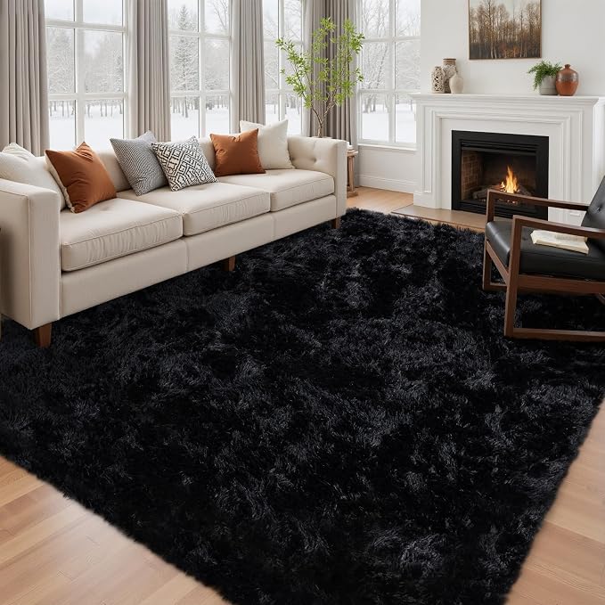 5x7 Area Rug for Living Room: Ultra Soft Fluffy Rug Modern Large Thicked Shag - Image 3