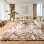 ONASAR 8x10 Area Rugs for Living Room, Tie-Dyed Beige Large Fluffy Bedroom Rug - Image 4