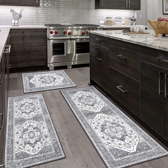 HEBE Boho Kitchen Rug Sets 3 Piece - Image 9