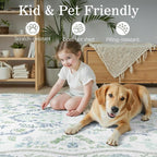DCX Green and Blue 6x9 Rug, Kid & Pet Friendly - Image 6