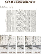 Miukiki 5x7 Area Rug for Living Room Moroccan Washable Rugs Non Slip Indoor - Image 2
