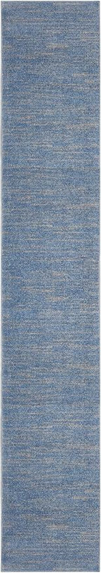 Nourison Home Nourison Essentials Blue Grey 2'2" x 18' Area Rug - Image 4