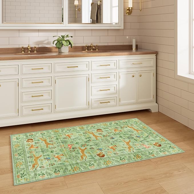 DUKINO 2x5 Rug for Hallway, Washable Kitchen Runner Rug - Image 6
