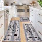 Vaukki Boho Kitchen Rug Sets 3 Pieces, Washable Kitchen Mats by Vaukki