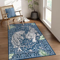 Moynesa Tiger Machine Washable Rug, 3x5 Entry Area Rug Non Slip Vintage Soft Rug by Moynesa