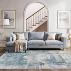Modern Abstract 4x8 Area Rug: Wide Rugs - Image 3