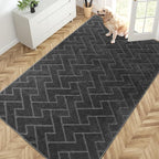 PURRUGS Easy Care Area Rug 4.5ft x 7ft, Non-Slip Machine Washable Door Mat by PURRUGS