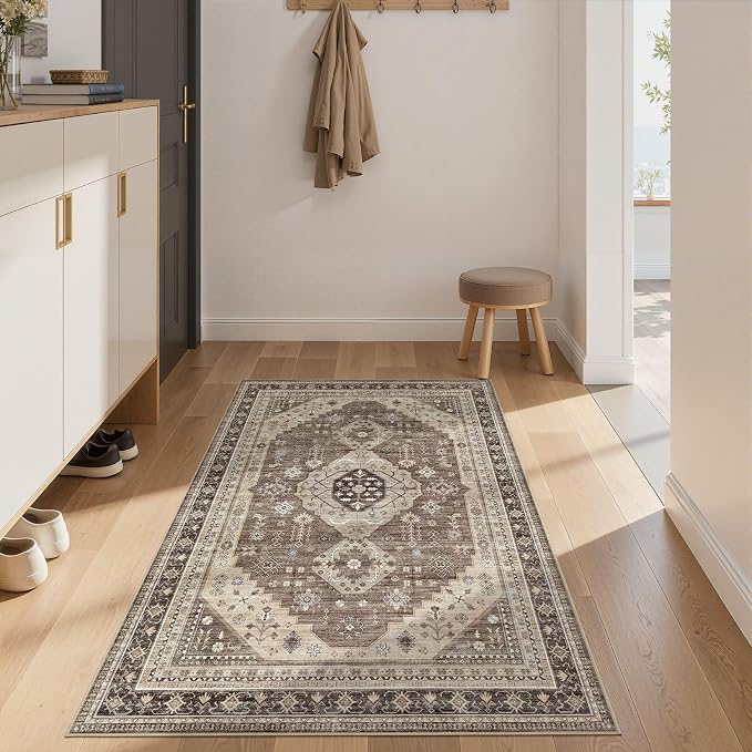 3x5 Washable Area Rug, Large Rugs - Image 2