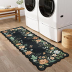 Lahome Floral Kitchen Runner, 2x5 Soft Washable Runner Rug Non Slip, Ultra-Thin - Image 2