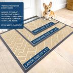 OLANLY Front Door Mat Indoor Outdoor Entrance, Waterproof All-Season, - Image 2
