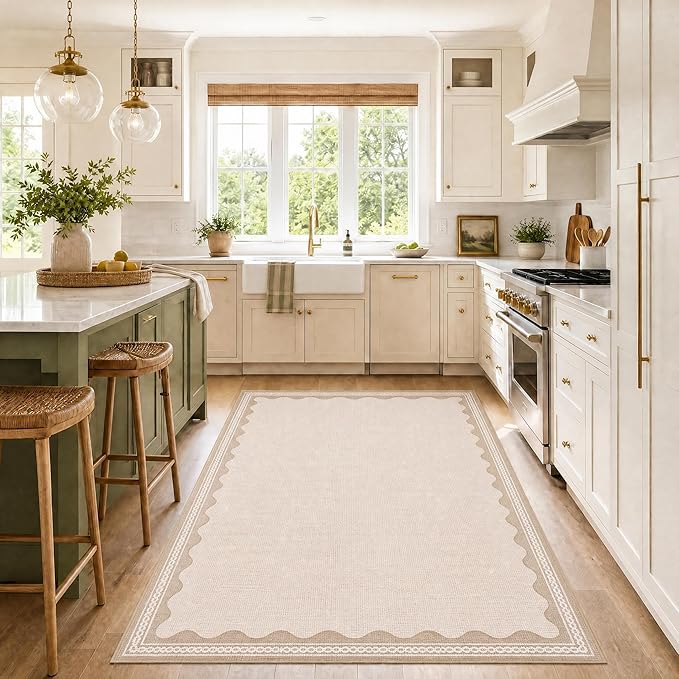 GarveeHome Scalloped Washable Rugs 5x7 Rug - Image 3