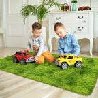 2x5 Feet Tie-Dye Green Shag Fluffy Rug - Image 8