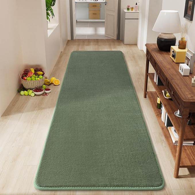 Amearea Modern Soft Hallway Runner Rug, 2x6 Fluffy Bedroom Bedside Rugs by AmeareaDirect