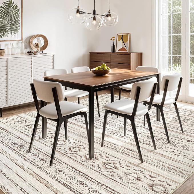 cotiled 8x10 Area Rugs Living Room Rug: Washable Boho Rugs - Image 9
