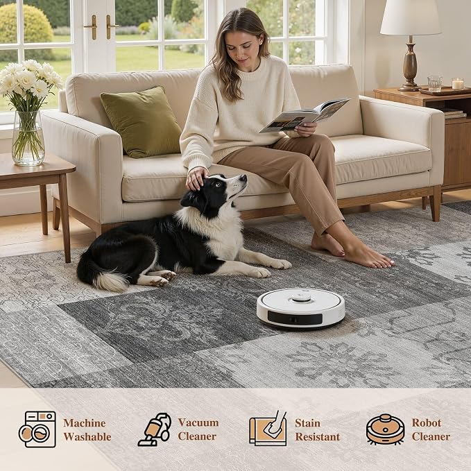 UERMEI 9x12 Area Rug for Living Room - Image 5