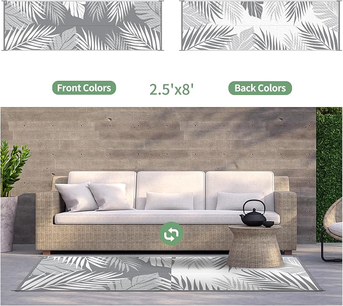 GENIMO Outdoor Rug 2.5' x 8' Waterproof - Image 2