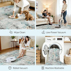 Area Rugs 5x7 Living Room: Large Soft Washable Rug Modern Abstract Anti-Skid - Image 5