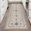 HEBE Washable Hallway Runner Rug 2'x 6' Non Slip Kitchen Rugs Runner, Low Pile by HEBE