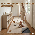 Rug Pad 2 x 10 Ft Non-Slip, Felt and Natural Rubber Backing, 1/4" Thick - Image 2
