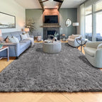 PAGISOFE 8x10 Living Room Rug Grey, Soft Large Rugs - Image 9
