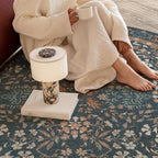 jinchan Zenith Round Rug 5ft Area Rug Soft 5'Round Floral Aesthetic Rug - Image 5
