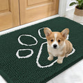 OLANLY Dog Door Mat for Muddy Paws 24x16, Paw Print Design, Absorbs Moisture by OLANLY