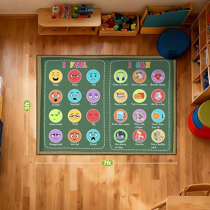 Classroom Rug Elementary 5x7 ft, Calming Corner Rug - Image 6
