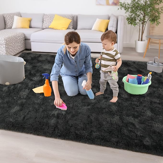 Chicrug Soft Area Rugs for Bedroom Living Room Plush Fluffy Rug 5x8 Feet - Image 8