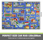 Capslpad Blue Car Road Kid Rug Carpet Playmat - Image 2
