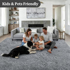 8x10 Area Rugs for Living Room Bedroom: Ultra Soft Fluffy Shag Rug Upgrade - Image 4