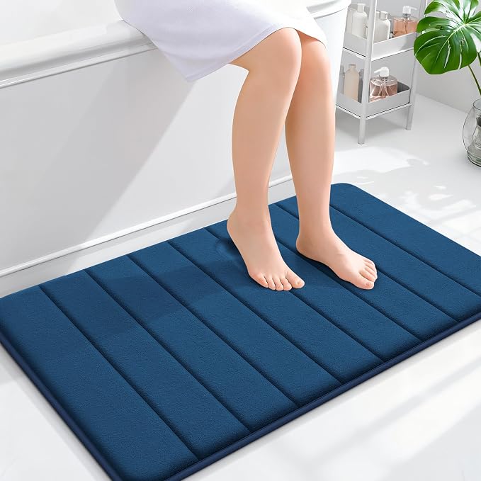 OLANLY Memory Foam Bath Mat 36x24, Super Soft Absorbent Bathroom Rugs, Quick Dry by OLANLY