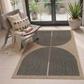 Lahome Modern Rainbow Easy Jute Rug, 3x5 Washable Rugs by Lahome