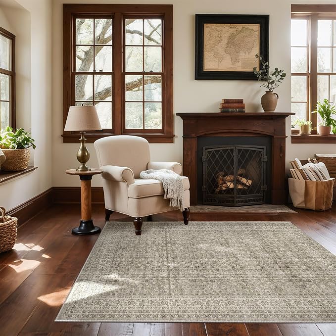 4x6 Washable Area Rugs for Entryway: Door Mat Indoor Entrance Throw Rug Non by palohom