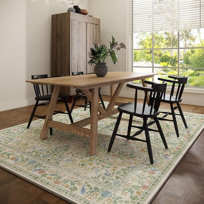 8x10 Area Rugs for Living Room: Washable Bedroom Rug Stain Resistant Non Slip - Image 6