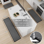 SUMLANS Kitchen Mat Set of 2 PCS, Cushioned Non Slip Rugs - Image 6