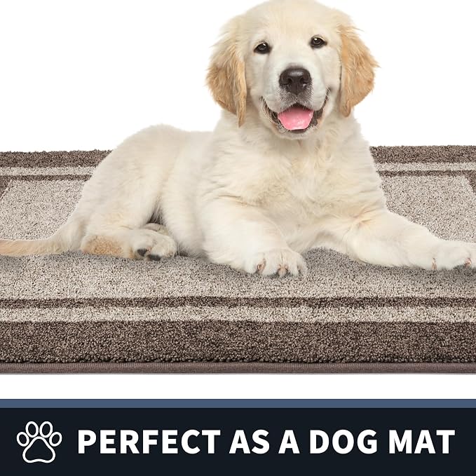 PURRUGS Dirt Trapping Door Mat 32" x 48", Non-Slip Machine Washable Entryway Rug - Image 6