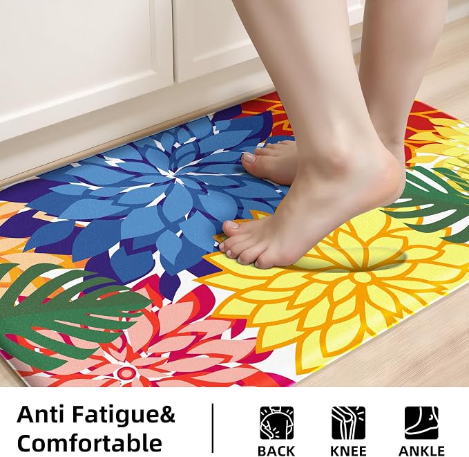 Arenarug Kitchen Mats for Floor 2PCS Cushioned Anti Fatigue Kitchen Mats - Image 4