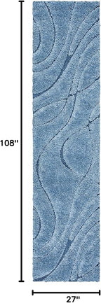 SAFAVIEH Florida Shag Collection Runner Rug - Image 2