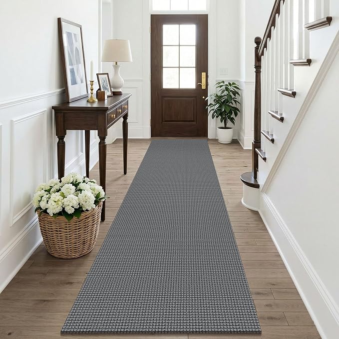 KOZYFLY Cotton Runners Rugs for Hallway 2.5'x10', Washable Runner Rug, Woven by KOZYFLY